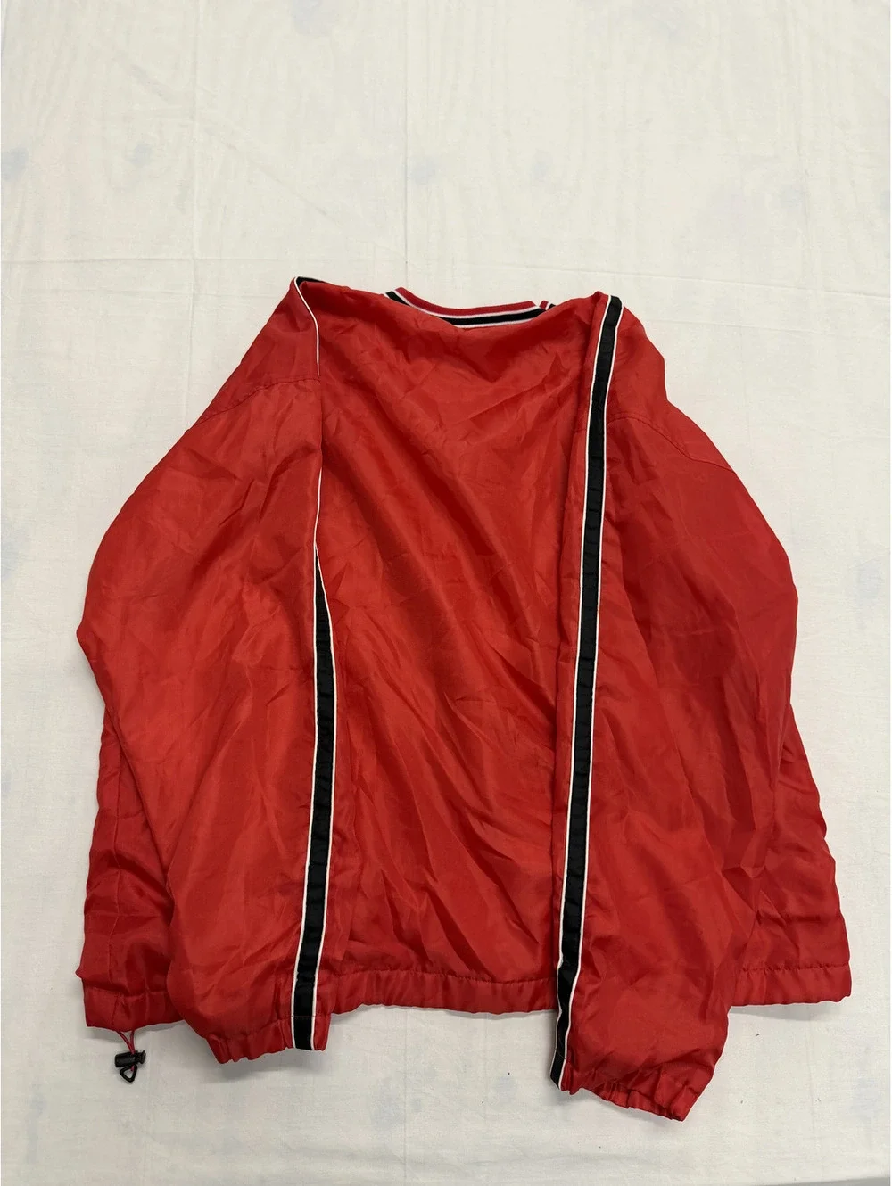 Steele & Barry's Red V-Neck Pullover Windbreaker Jacket XL